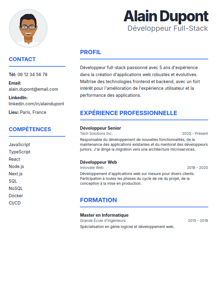 Aperçu du modèle Le Suisse